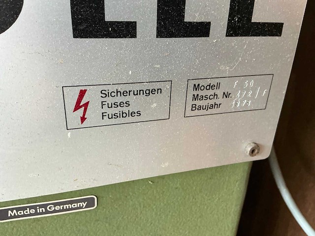 1978 kölle f50 1-assige freesmachine - afbeelding 5 van  10
