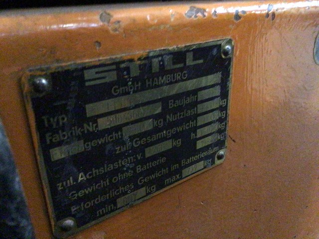 1978 still efg15 vorkheftruck - afbeelding 7 van  9