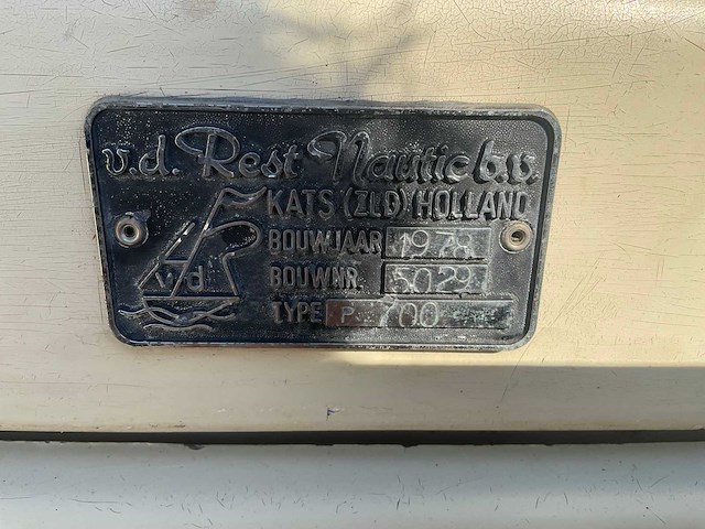 1978 v.d. rest nautic p700 zeilboot - afbeelding 17 van  25