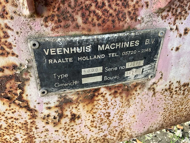 1978 veenhuis 5000 mesttank - afbeelding 4 van  12