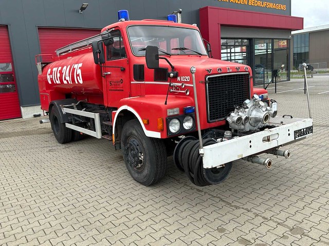1978 volvo n1020 oldtimer brandweertankwagen - afbeelding 23 van  29