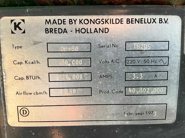 1979 kogskilde dh-80 heater - afbeelding 7 van  7