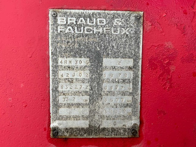 1979 manitou braud & faucheux 4rm 30g graaflaadmachine/heftruck - afbeelding 50 van  54