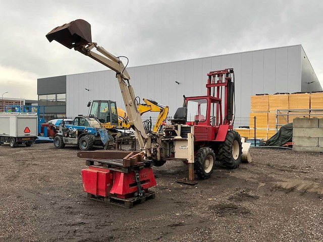 1979 manitou braud & faucheux 4rm 30g graaflaadmachine/heftruck - afbeelding 46 van  53
