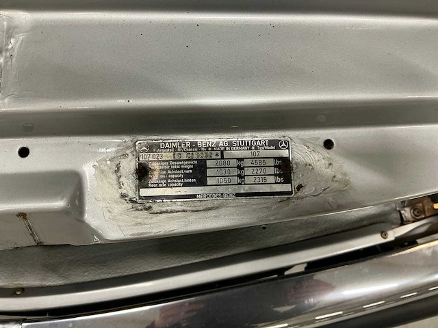 1979 mercedes-benz 350 slc-klasse oldtimer auto - afbeelding 11 van  18