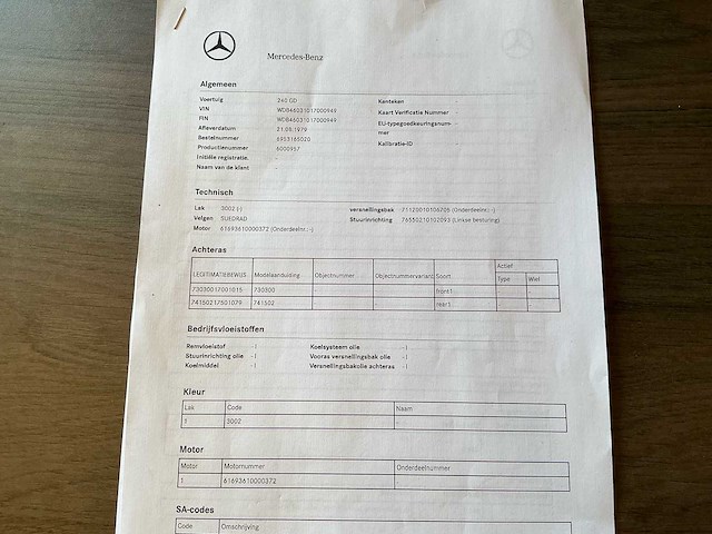 1979 mercedes-benz g-klasse 240gd cabrio personenauto - afbeelding 44 van  46