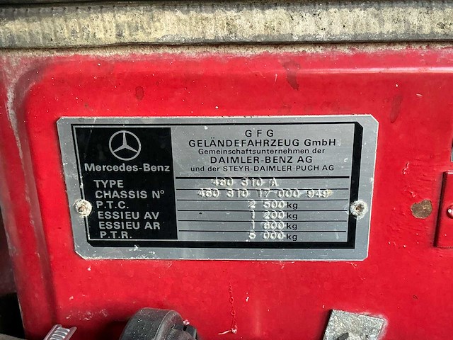 1979 mercedes-benz g-klasse 240gd cabrio personenauto - afbeelding 48 van  52