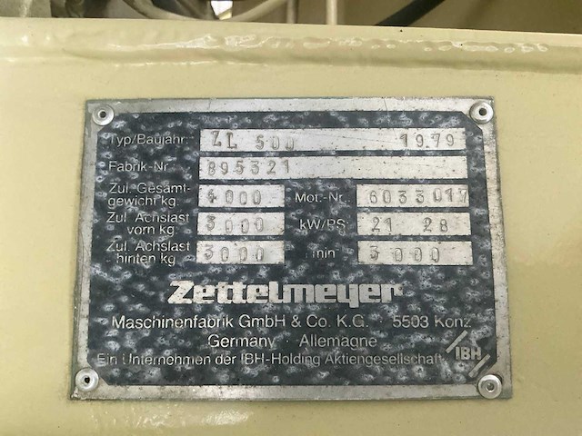 1979 zettelmeyer zl500 shovel - afbeelding 13 van  20