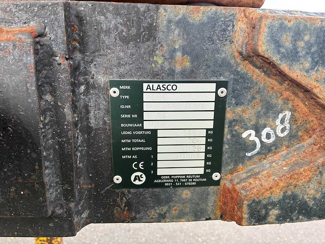 1980 alasco k05e dumper aanhanger - afbeelding 12 van  13