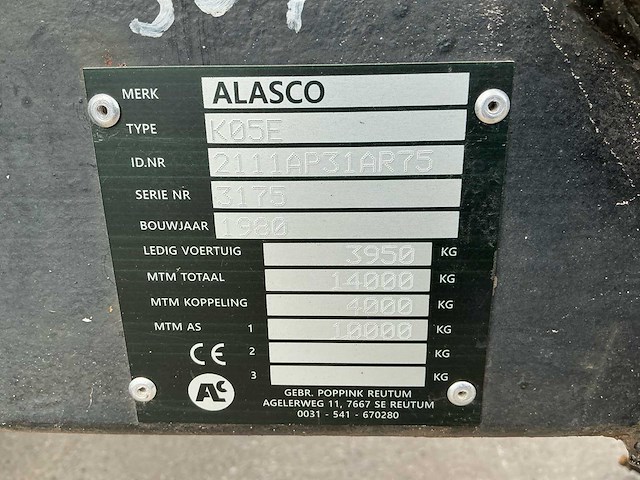 1980 alasco ko5f kipper - afbeelding 15 van  15