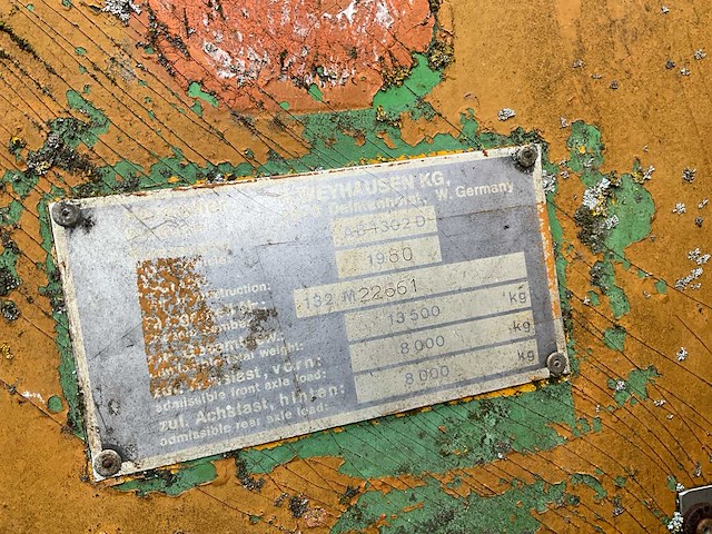 1980 atlas 1302d banden graafmachine - afbeelding 30 van  36