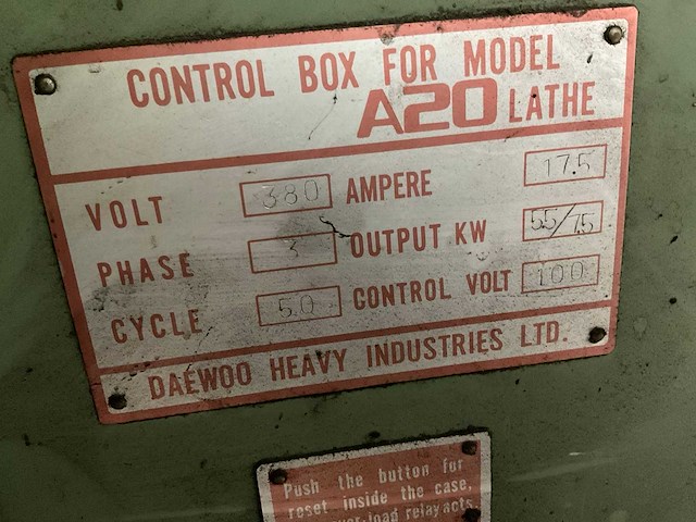 1980 deawoo a20 bankdraaibank - afbeelding 11 van  20