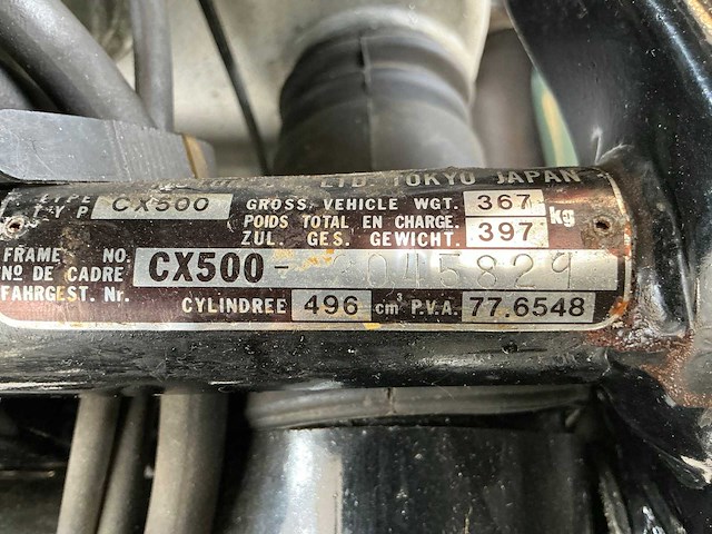 1980 honda tour cx 500 e/500 motorfiets, mb-30-lf - afbeelding 4 van  12