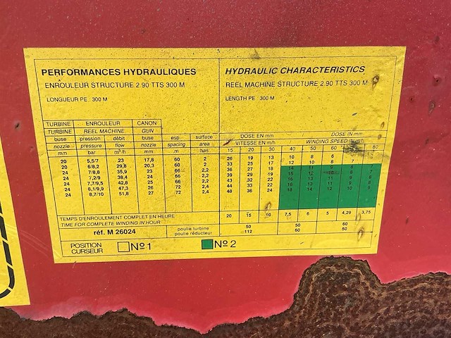1980 irrifrance 90/300 beregeningshaspel - afbeelding 14 van  22