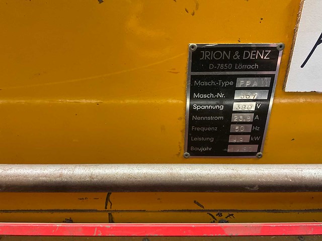 1980 jrion & denz ppa platen opdeelzaagmachine - afbeelding 7 van  10