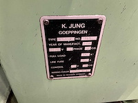 1980 jung / jumac jm400 vlakslijpmachine - afbeelding 4 van  13