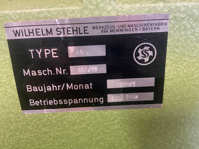 1980 stehle f4 h tafel- en spilfreesmachine - afbeelding 6 van  6
