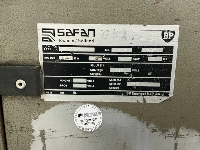 1981 - safan - vs-310-6 - plate shear - afbeelding 7 van  16