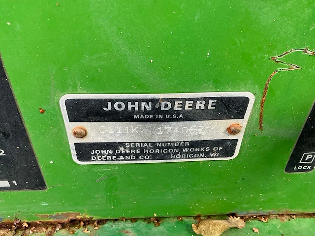 1981 john deere c111k zitmaaier - afbeelding 7 van  7