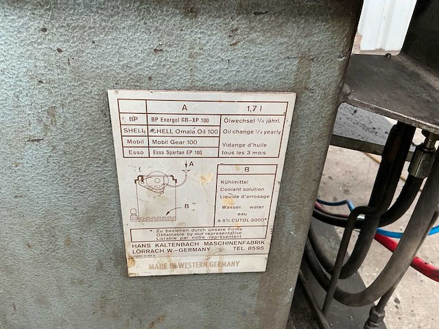1981 kaltenbach kks400 cirkelzaagmachine metaal - afbeelding 17 van  29
