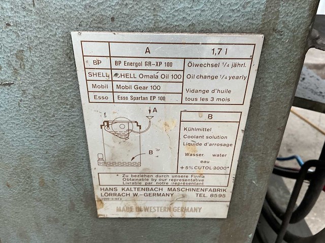 1981 kaltenbach kks400 cirkelzaagmachine metaal - afbeelding 21 van  29