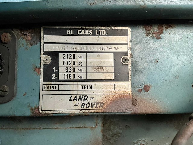 1981 land rover 88” personenauto - afbeelding 21 van  24