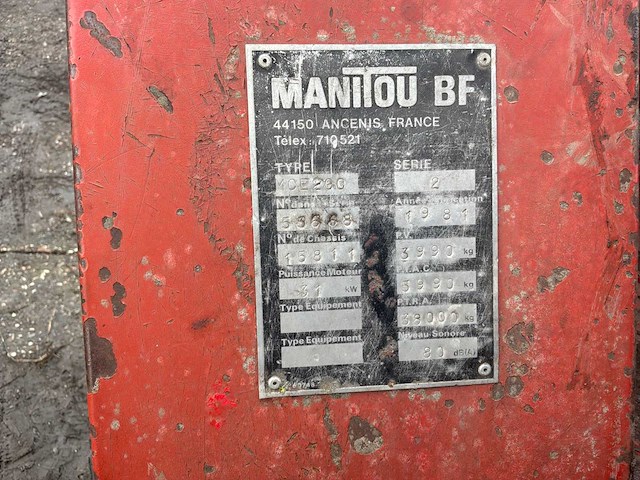 1981 manitou 10e200 vorkheftruck - afbeelding 3 van  19