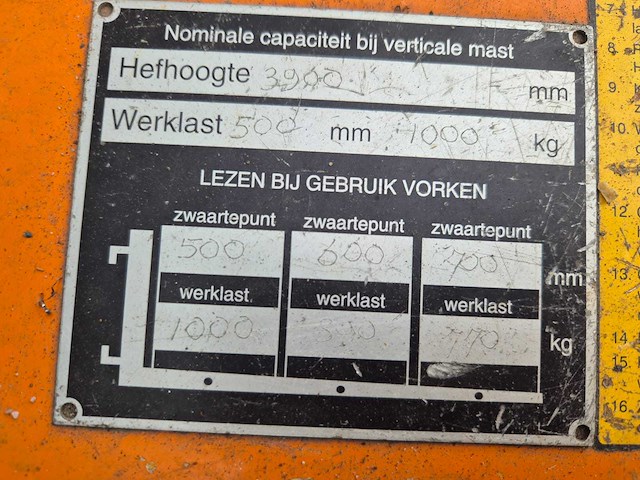 1981 still efg 10/5002 vorkheftruck - afbeelding 5 van  17