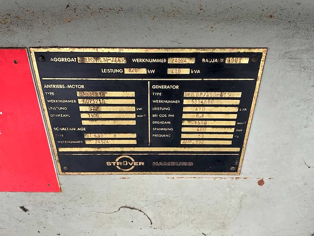 1981 strüver noodstroomaggregaat - afbeelding 9 van  25