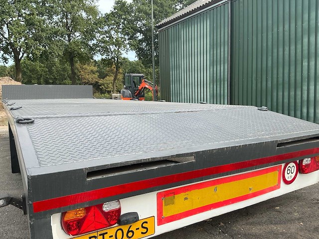 1981 veenhuis 16000 tandemasser plateau-/machineaanhanger met landbouwkenteken - afbeelding 10 van  17