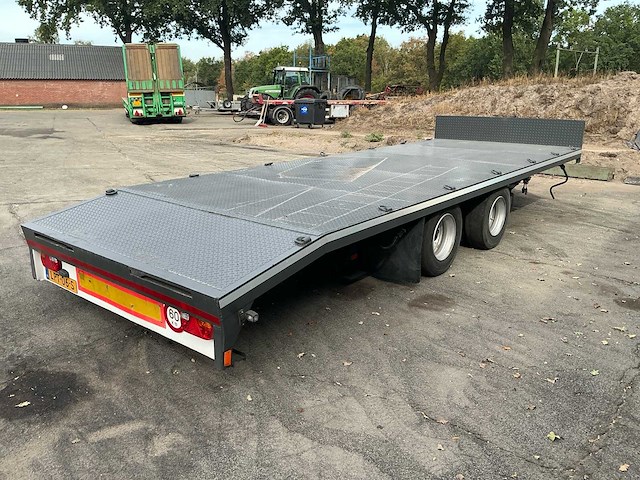1981 veenhuis 16000 tandemasser plateau-/machineaanhanger met landbouwkenteken - afbeelding 20 van  26