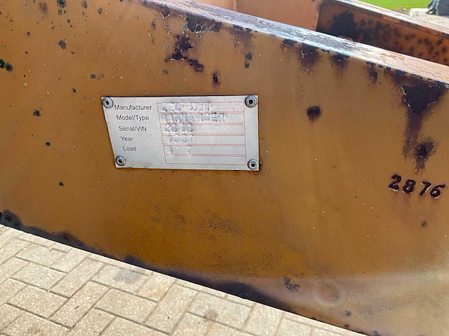 1981 zelfbouw balentransportwagen / kistenwagen - afbeelding 2 van  11