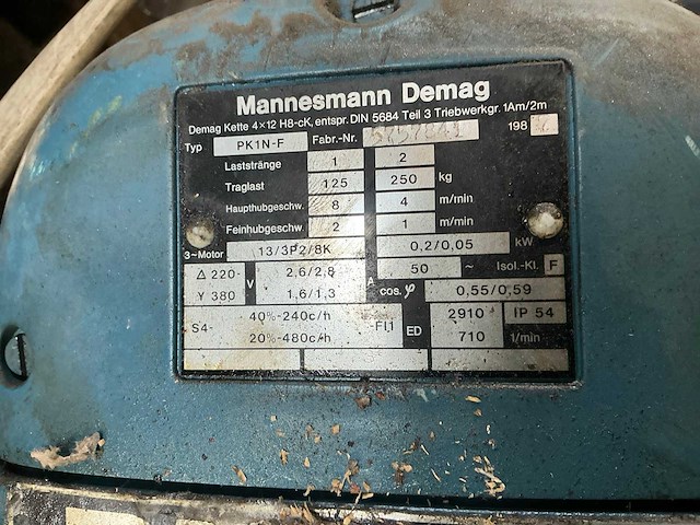 1982 demag pk1n-f bovenloophalkraan - afbeelding 3 van  8