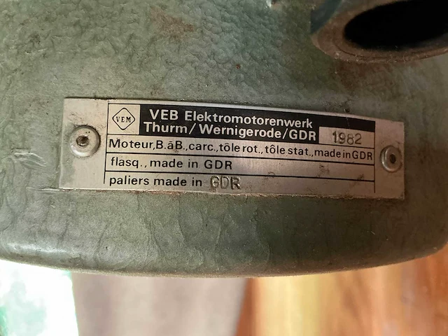 1982 dubbele stof- en spaanafzuiginstallatie, 2,2 kw, 2 filterzakken en 2 opvangzakken - afbeelding 1 van  14