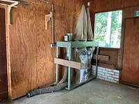 1982 dubbele stof- en spaanafzuiginstallatie, 2,2 kw, 2 filterzakken en 2 opvangzakken
