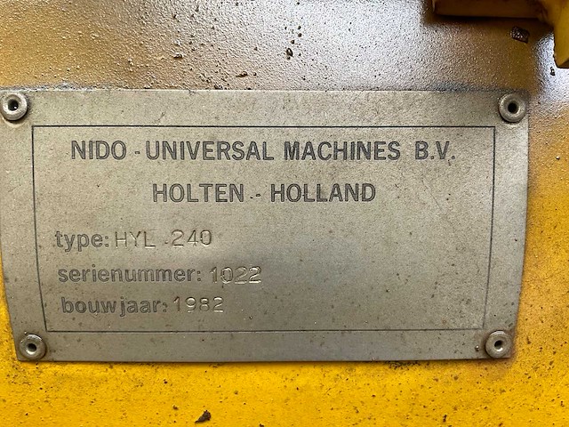 1982 nido hyl240 sneeuwschuiver - afbeelding 8 van  8