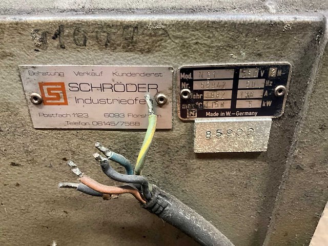 1982 schröder n21 industrieel oven - afbeelding 4 van  4