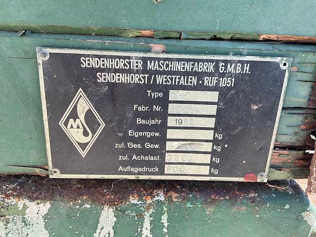1982 sendenhorstet senior 3ton vaste mestverspreider - afbeelding 6 van  6