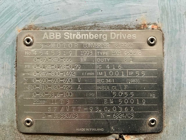 1983 abb hkr 450lm8 elektromotor - afbeelding 6 van  9