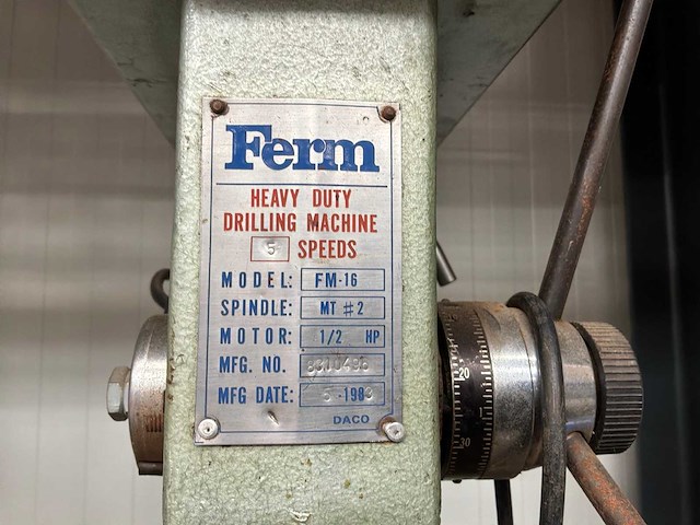 1983 ferm fm-16 kolomboormachine - afbeelding 2 van  10