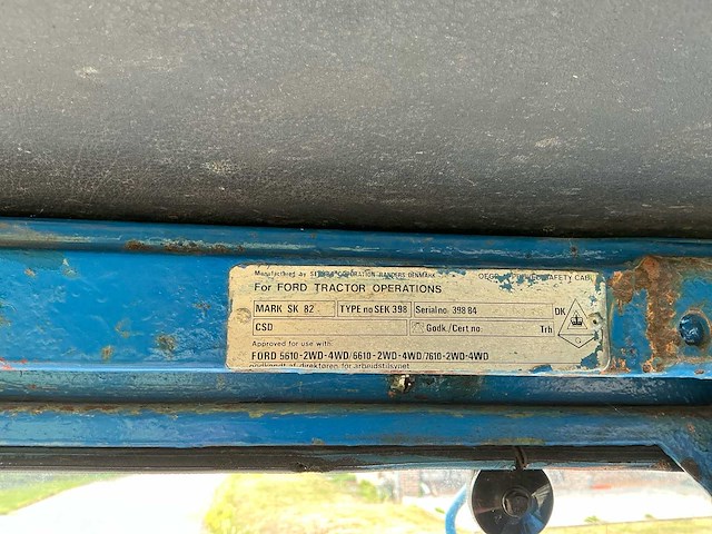 1983 ford 5610 tweewielaangedreven landbouwtractor - afbeelding 34 van  35