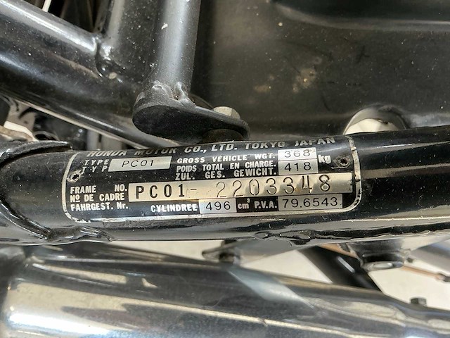 1983 honda tour cx 500 e/500 motorfiets, mf-66-sl - afbeelding 3 van  11