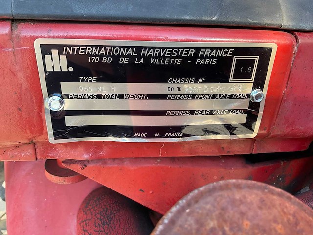 1983 international 956xl-h tweewielaangedreven landbouwtractor - afbeelding 19 van  26
