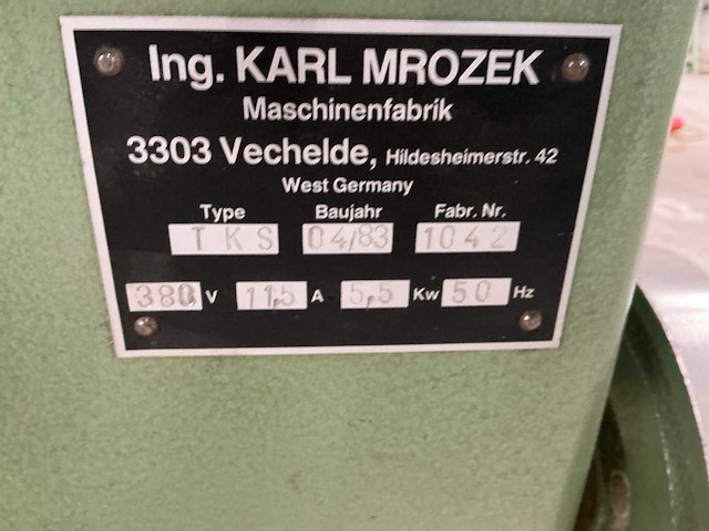 1983 karl mrozek tks zaagtafel - afbeelding 10 van  10