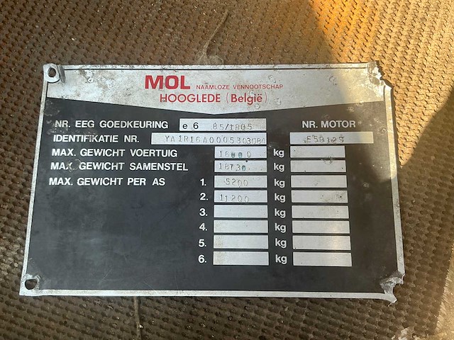 1983 mol stb250/16 terminal trekker - afbeelding 24 van  30
