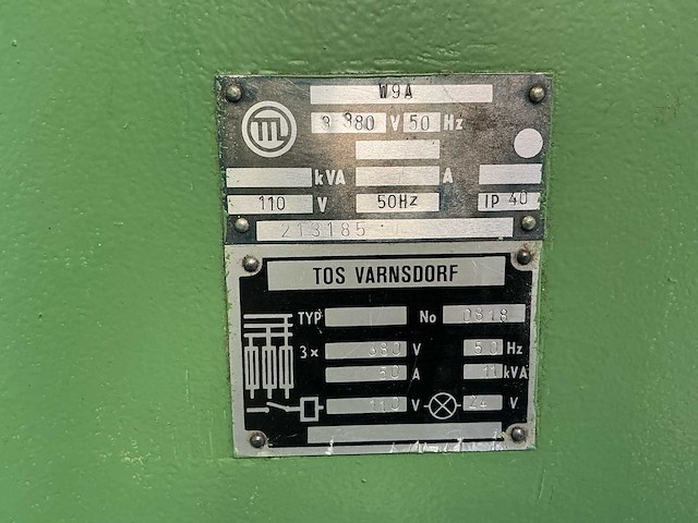 1983 tos varnsdorf w9a cnc-horizontale kotter- en freesmachine - afbeelding 24 van  55