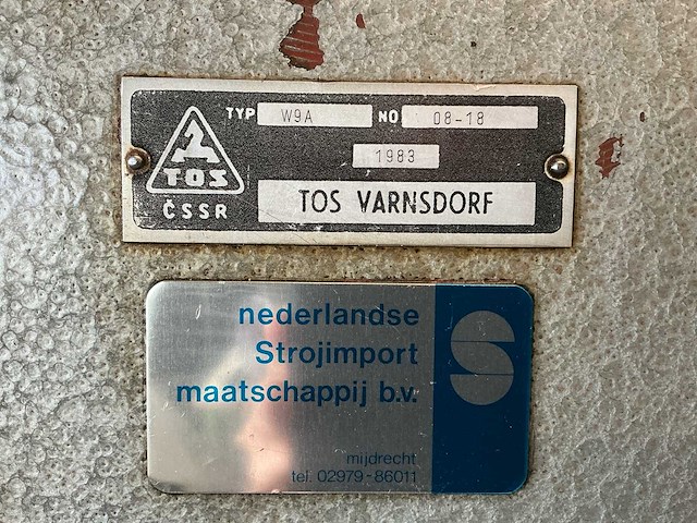 1983 tos varnsdorf w9a cnc-horizontale kotter- en freesmachine - afbeelding 37 van  55