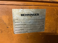 1984 behringer hbp260a afkortcirkelzaagmachine - afbeelding 25 van  30