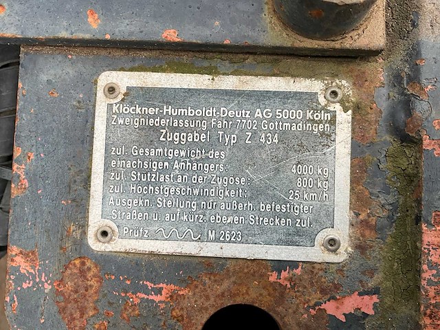 1984 deutz-fahr k570 opraapwagen - afbeelding 10 van  11