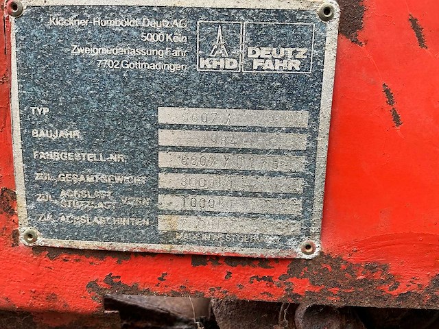 1984 deutz fahr k570 opraapwagen - afbeelding 11 van  19